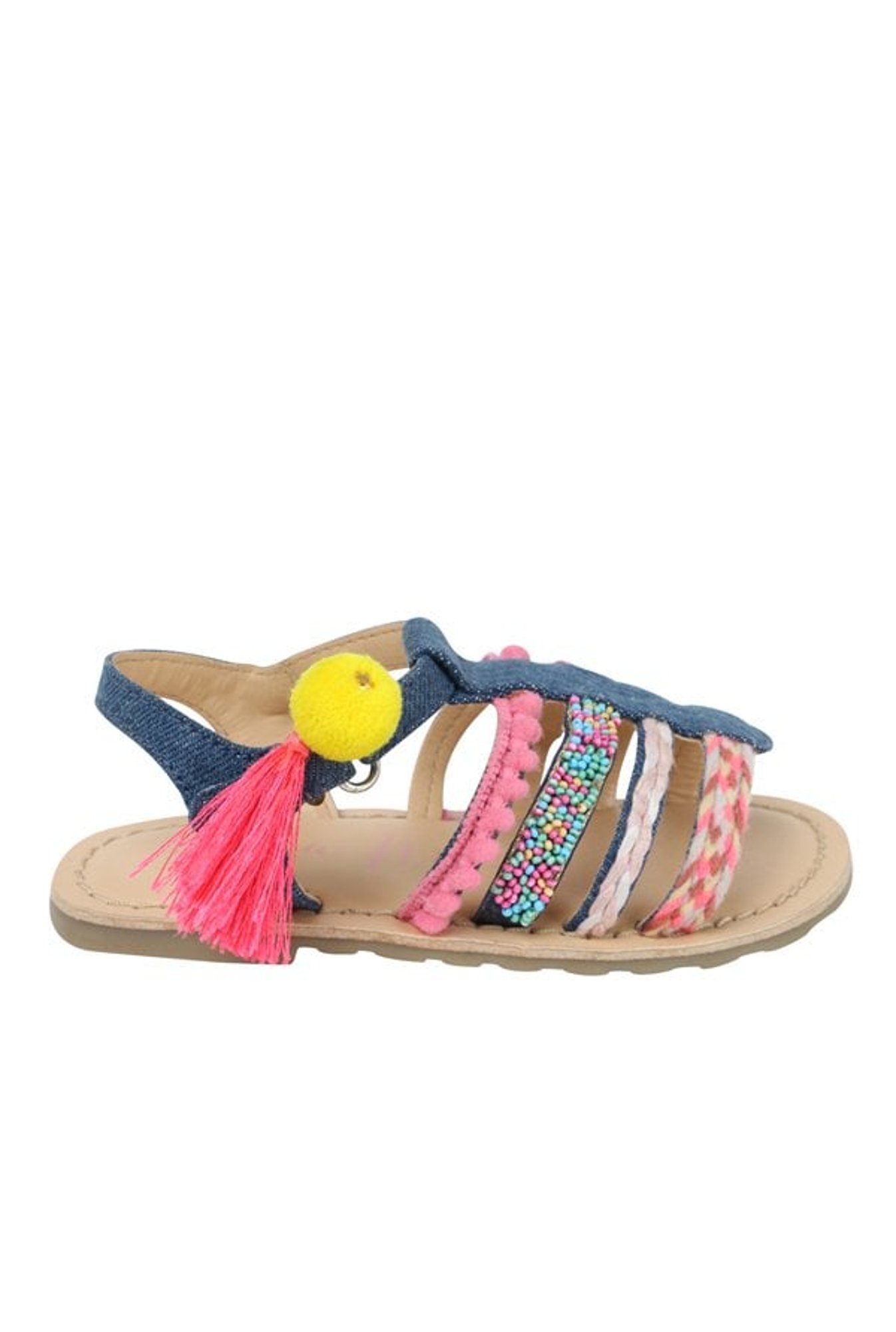 Aria Nica Kids Navy Lola Back Strap Sandals