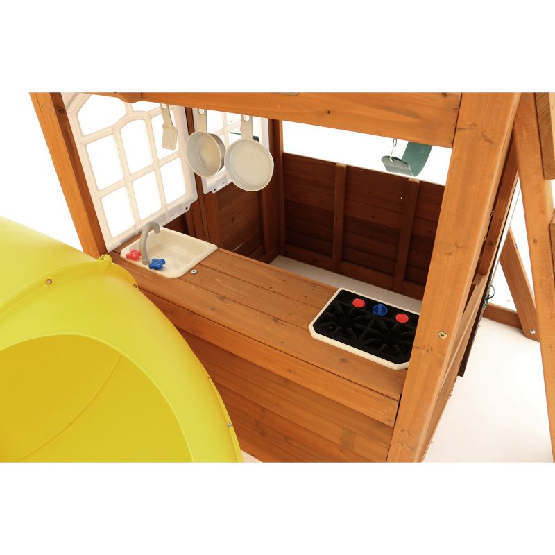 KidKraft Creston Lodge Wooden Swing Set/Playset