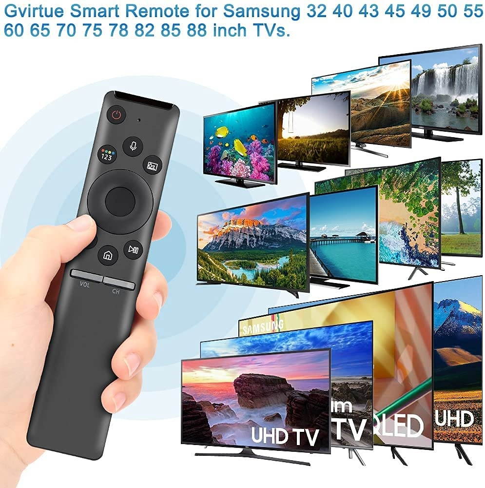 Gvirtue BN59-01298G Universal Replaced Mic Voice Bluetooth Remote Controller for Samsung Smart QLED Curved TV and Samsung 6 7 8 Series LED LCD