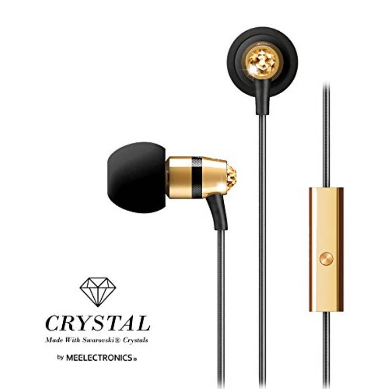 Mee audio Turquoise Blue  EP-M11J-TQ-MEE  In-Ear Headphones with Microphone Made with Swarovski Crystals