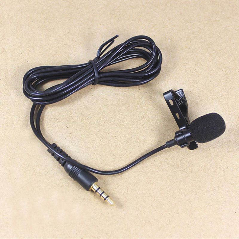 Mini Metal Microphone Portable Lapel with Clip-on Cell Phone Microphone for Sing Speech