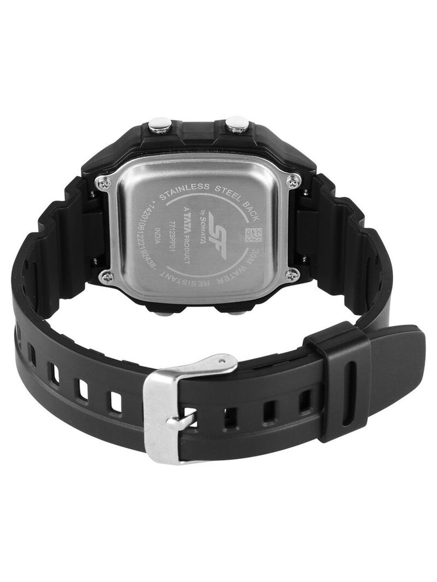 Sonata 77123PP01 Super Fiber Economy Unisex Digital Watch