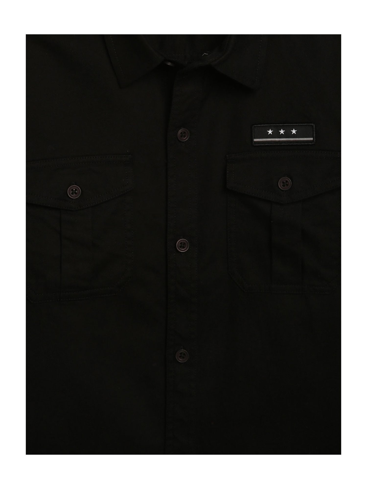 Octave Kids Black Solid Shirt