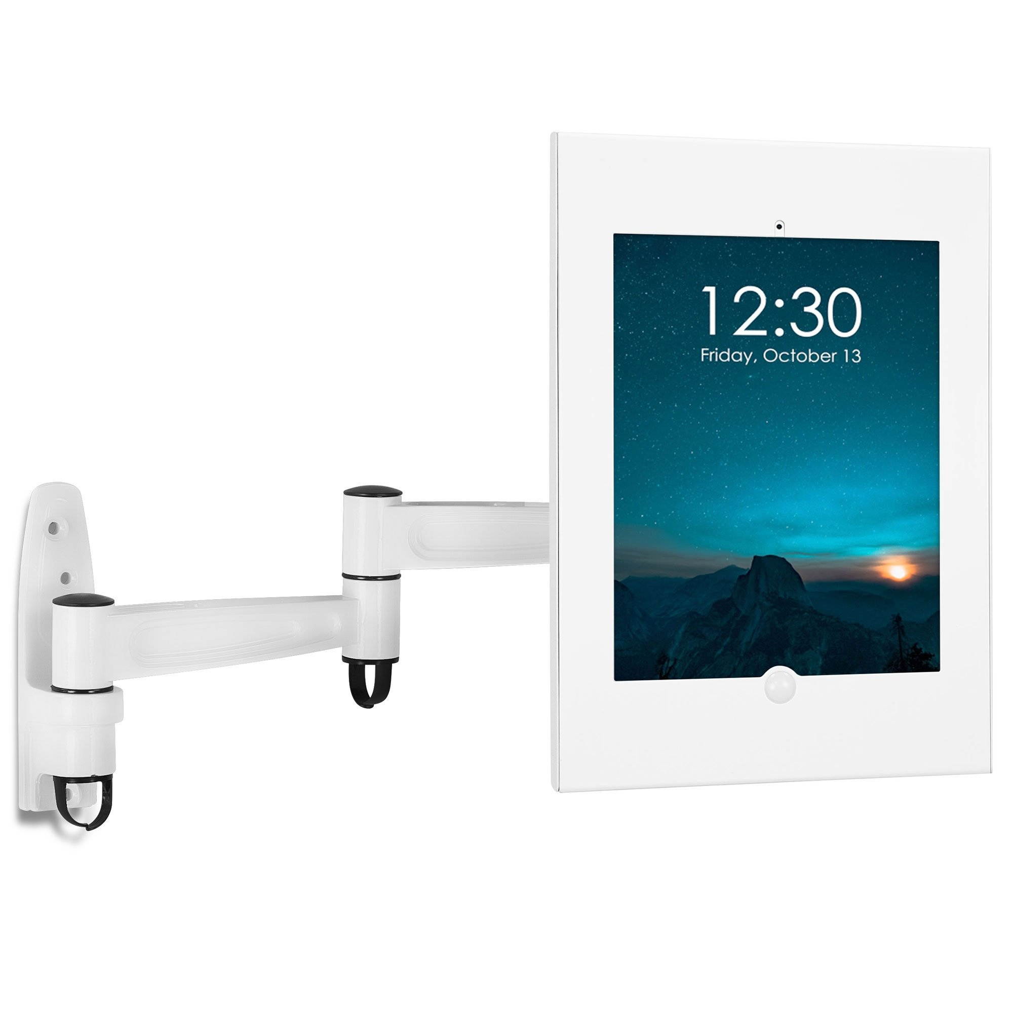 Mount-It! Secure iPad Wall Mount Enclosure w/ Swing Arm for iPad 8