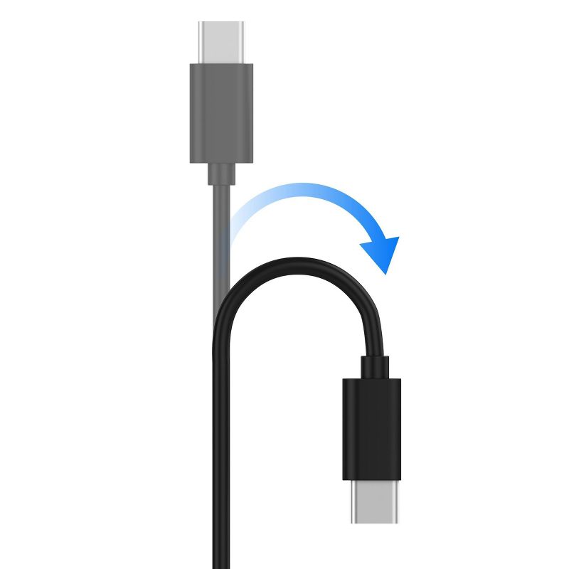 Just Wireless 10ft TPU Type-C to USB-A Cable - Black