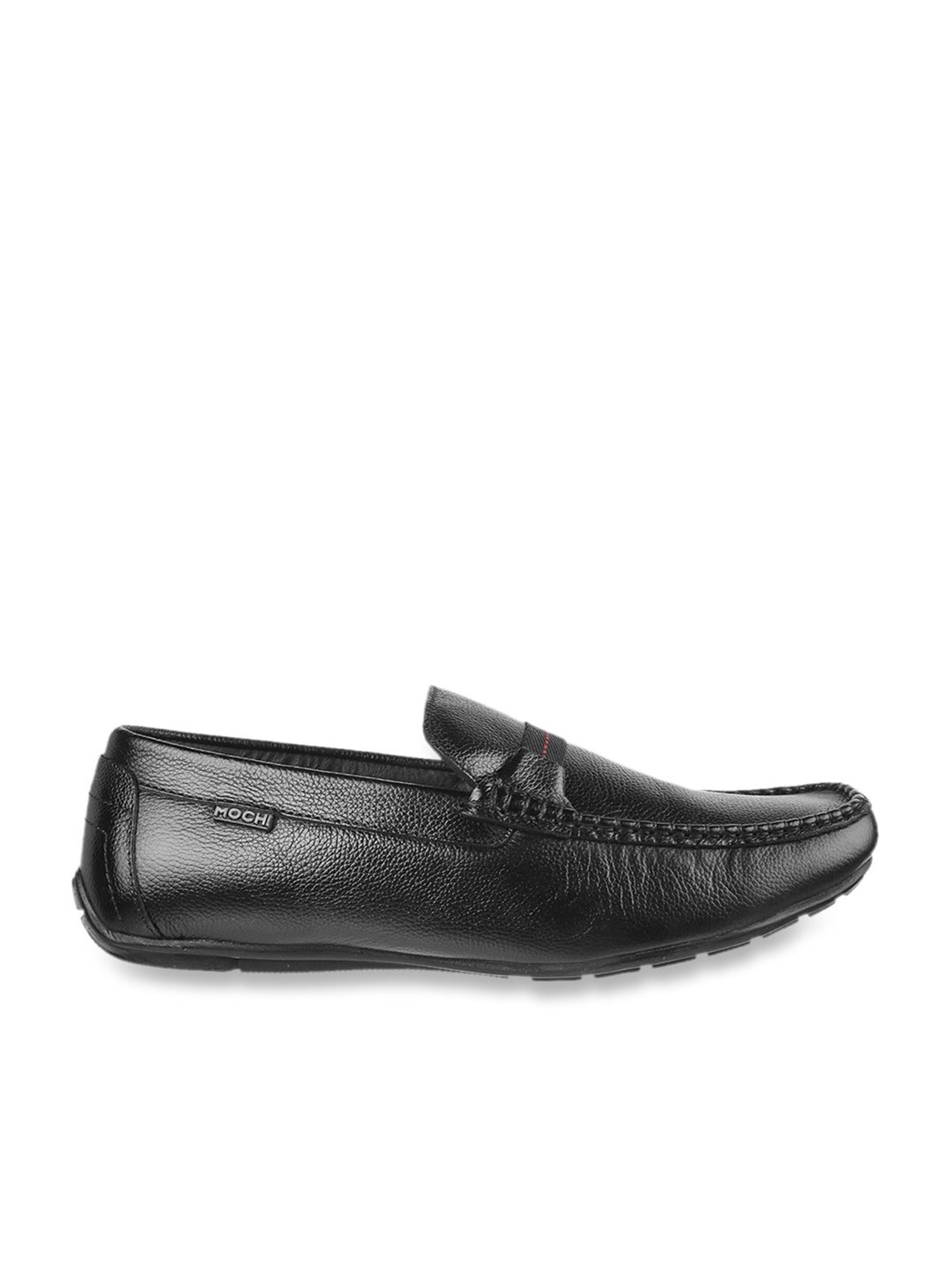 Mochi Men's Black Casual Loafers