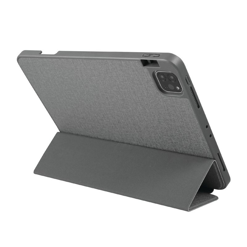 Insten - Soft TPU Tablet Case For iPad Pro 11" 2020, Multifold Stand, Magnetic Cover Auto Sleep/Wake, Pencil Charging, Gray