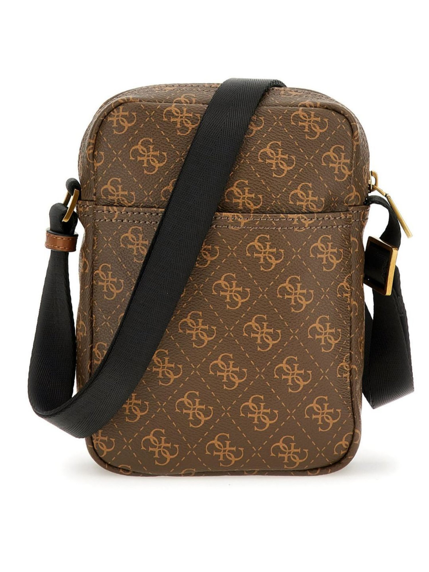 HiLEDER Brown Textured Small Leather 12 inch Cross Body Bag