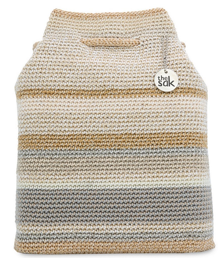 The Sak Kali Crochet Drawstring Backpack