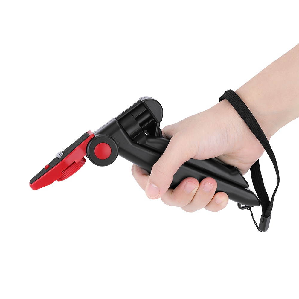 2in1 Mini Portable Folding Table-top Tripod Stand + Handheld Grip for GoPro Hero 4/3+/3/2/1 DC DSLR SLR Camera and Smartphone