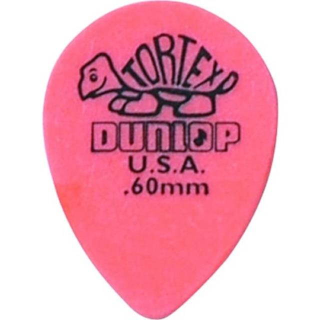 dunlop 423r.60 tortex small tear drop, orange, .60mm, 36/bag