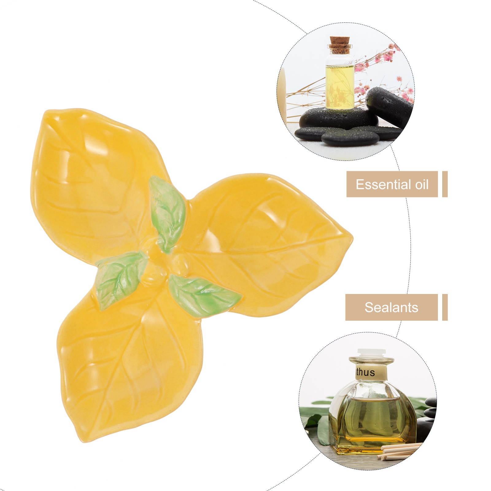 1Pc Ceramics Bowl Essential Oil Tray Beauty Salon Spa Bowl Essential Oils Saucer