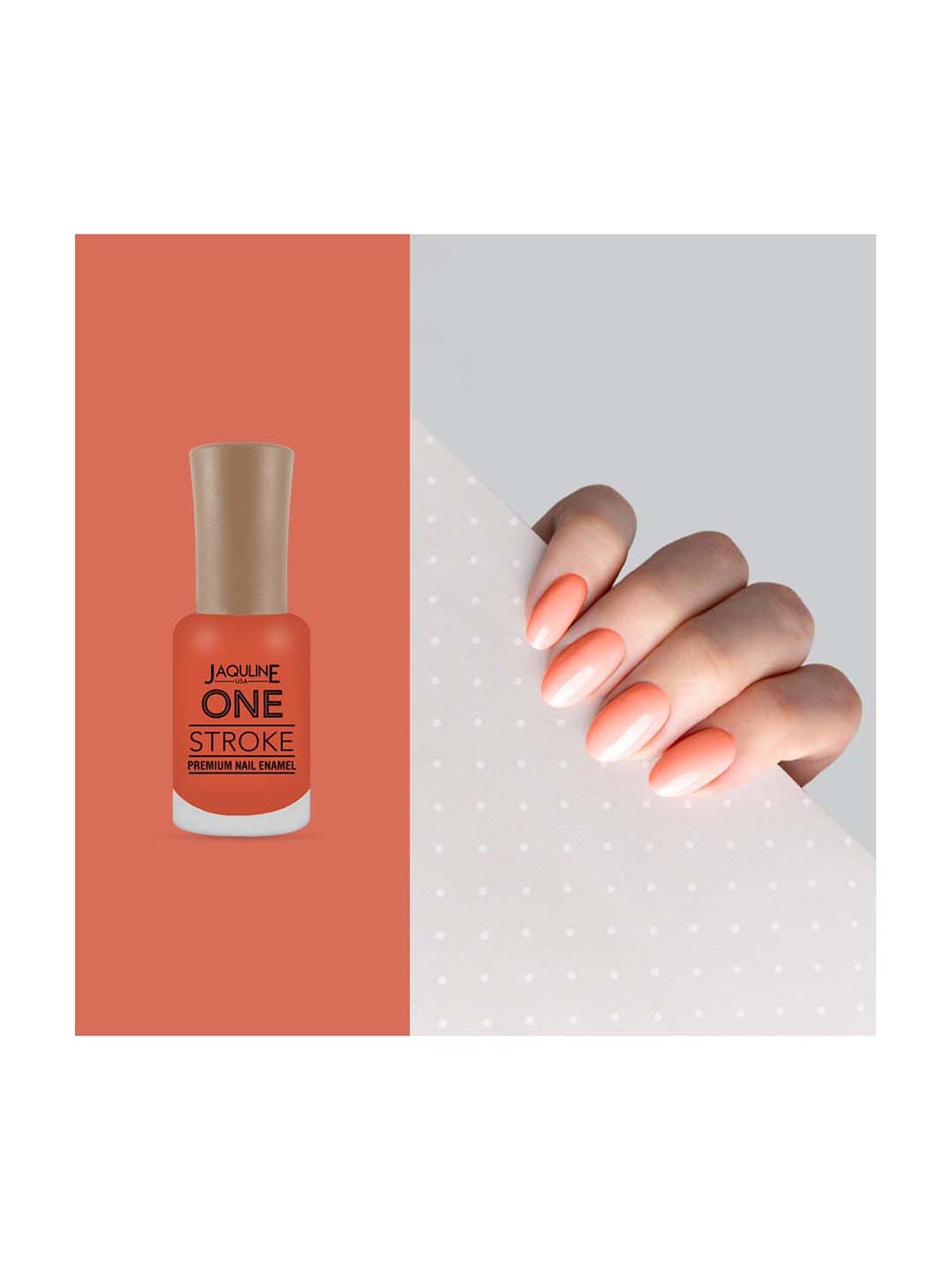 Jaquline USA One Stroke Premium Nail Enamel One Stroke Peach Blush - 8 ml