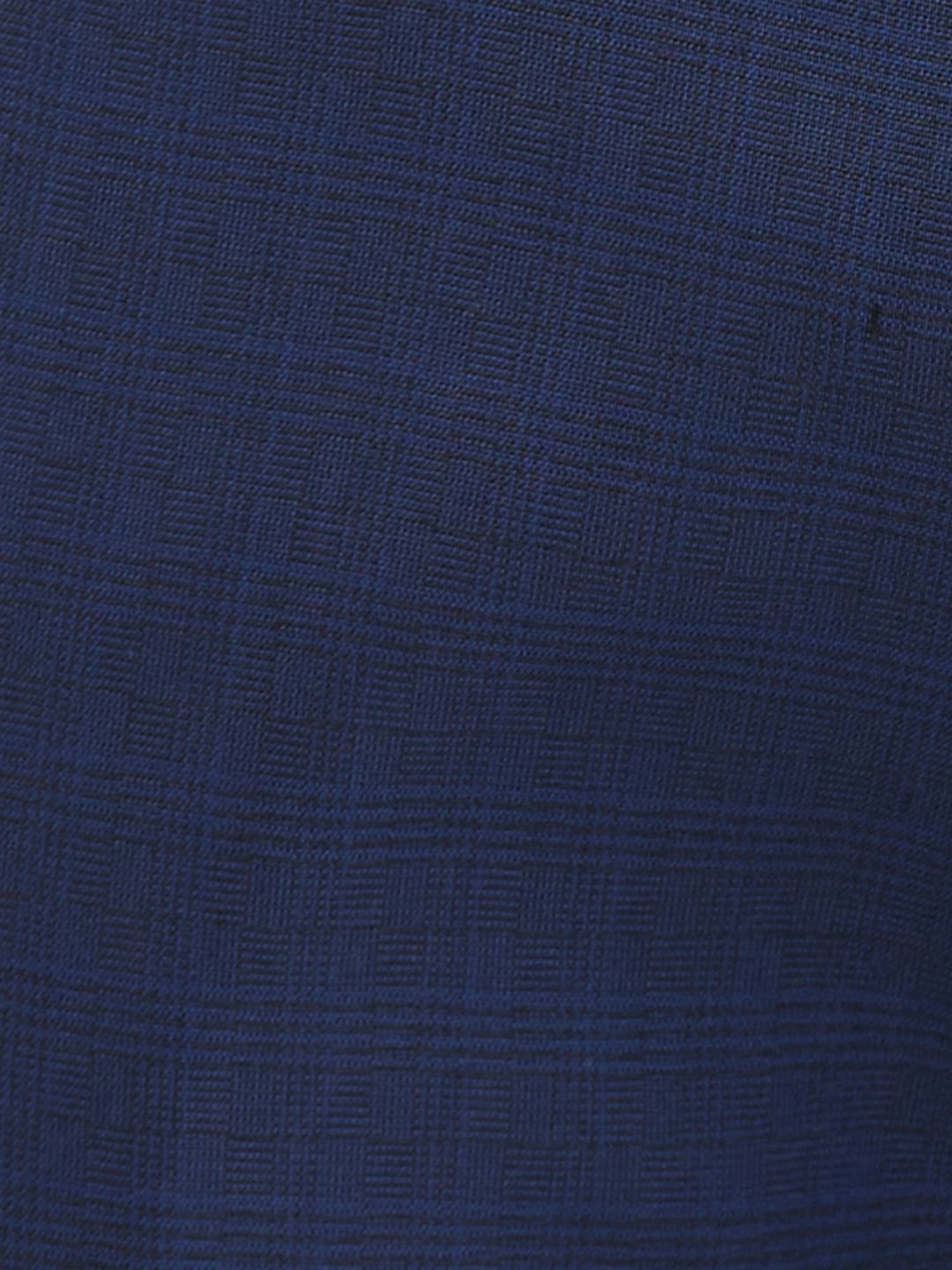 Raymond Blue Slim Fit Checks Trousers