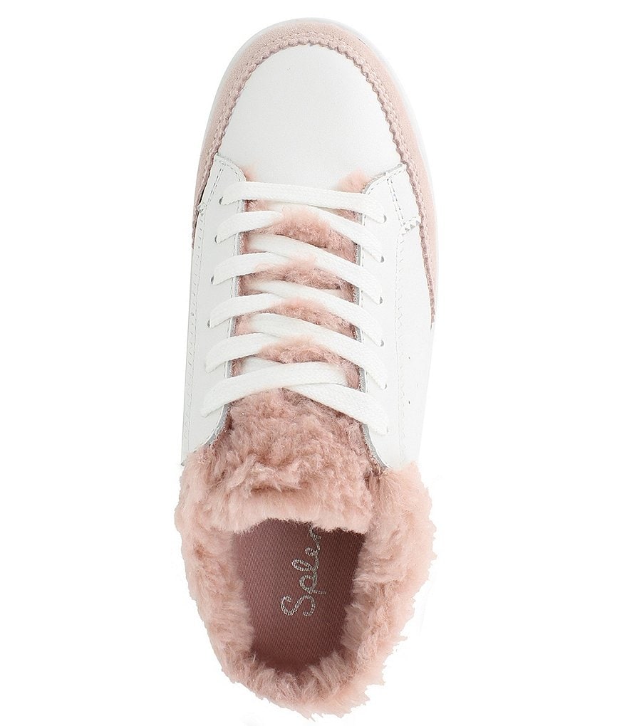 Splendid Frieda Leather Faux Fur Shearling Lined Sneaker Mules