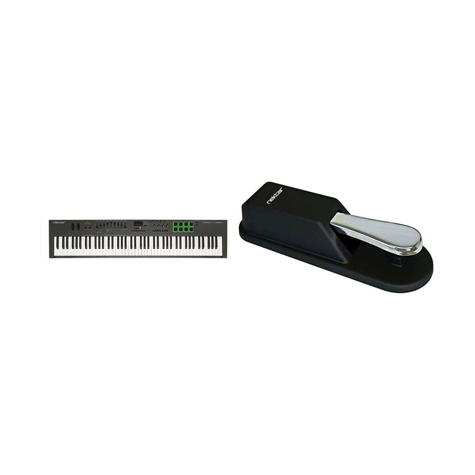 Nektar, 88-Key (Impact LX88+) & Nektar Sustain Pedal, 3.15 x 3.86 x 11.42 inc...