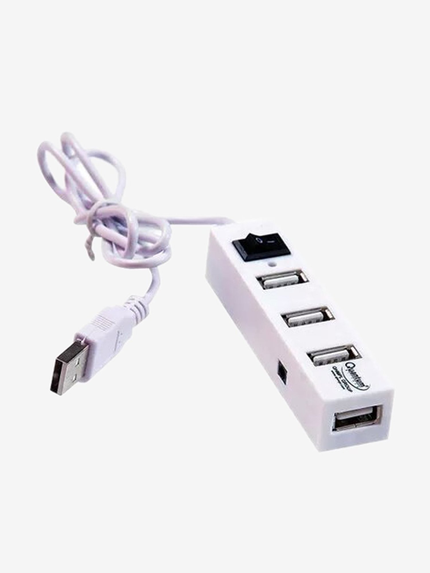 Quantum 4 Port USB Hub (QHM6660, White)