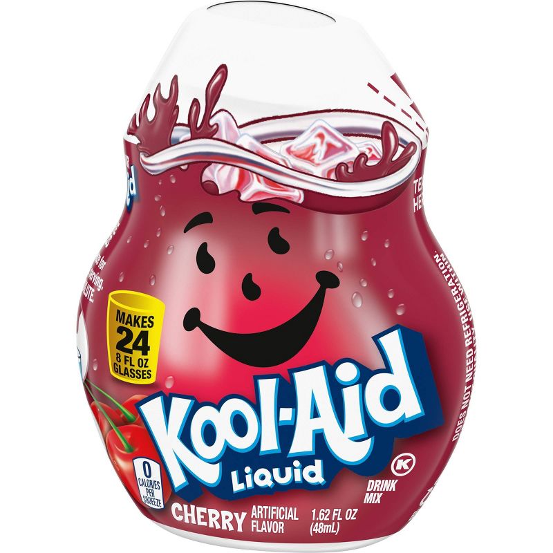Kool-Aid Cherry Liquid Water Enhancer - 1.62 fl oz Bottle