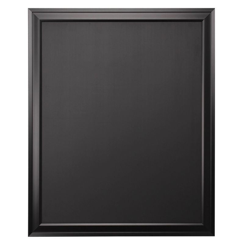 22" x 32" Cates Barn Door Wood Framed Chalkboard Rustic Brown - Kate and Laurel