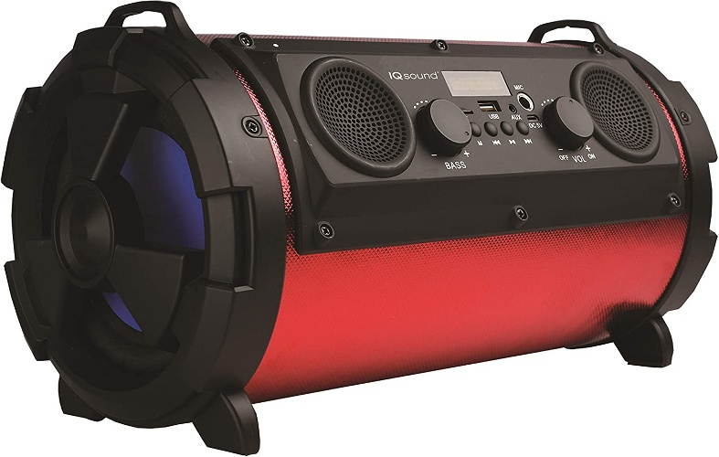 Supersonic IQ-1525BT-RD Wireless Bluetooth Speaker (Red)