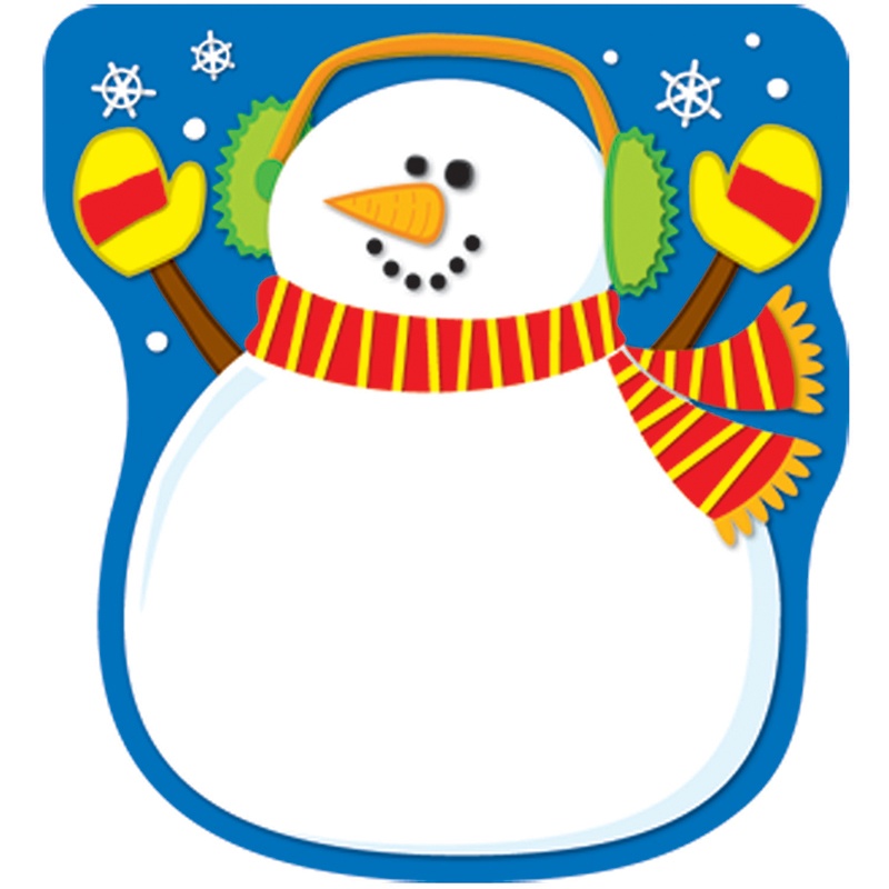 CARSON DELLOSA EDUCATION (6 EA) SNOWMAN NOTEPAD 151017BN
