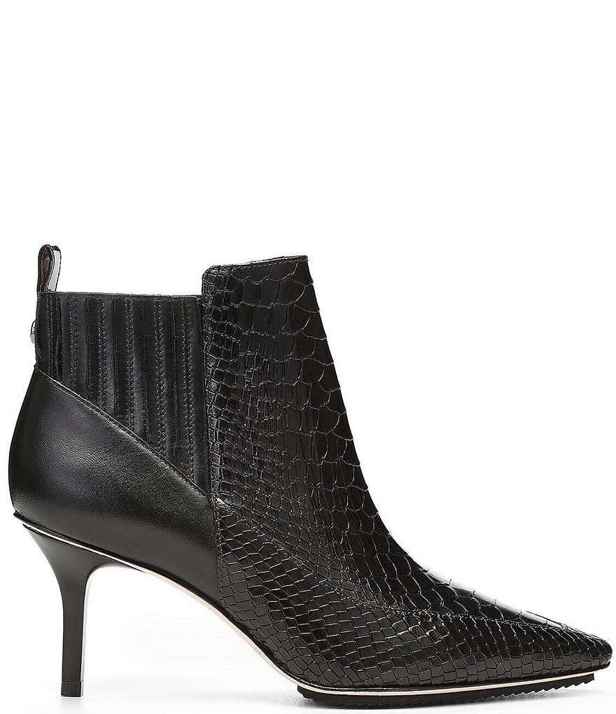 Donald Pliner Willim Snake Embossed Leather Dress Booties