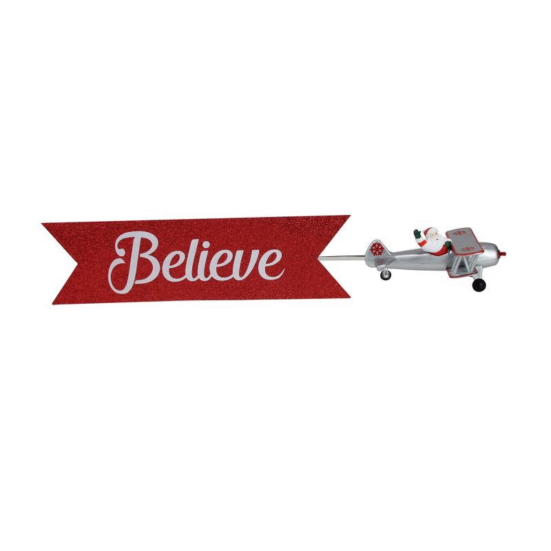 Mr. Christmas Mr. Christmas Santa in Biplane Animated Tree Topper