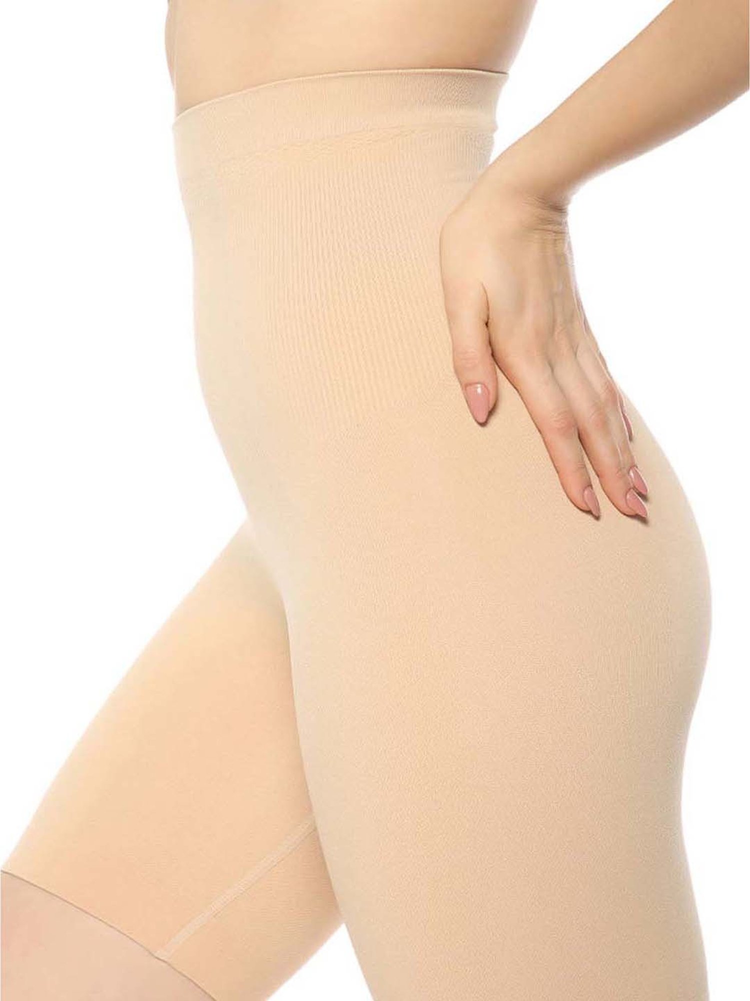Amante Beige Full Coverage Thigh Shaper