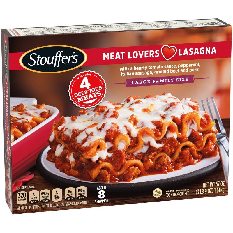 Stouffer's Family Size Meat Lovers Frozen Lasagna - 57oz