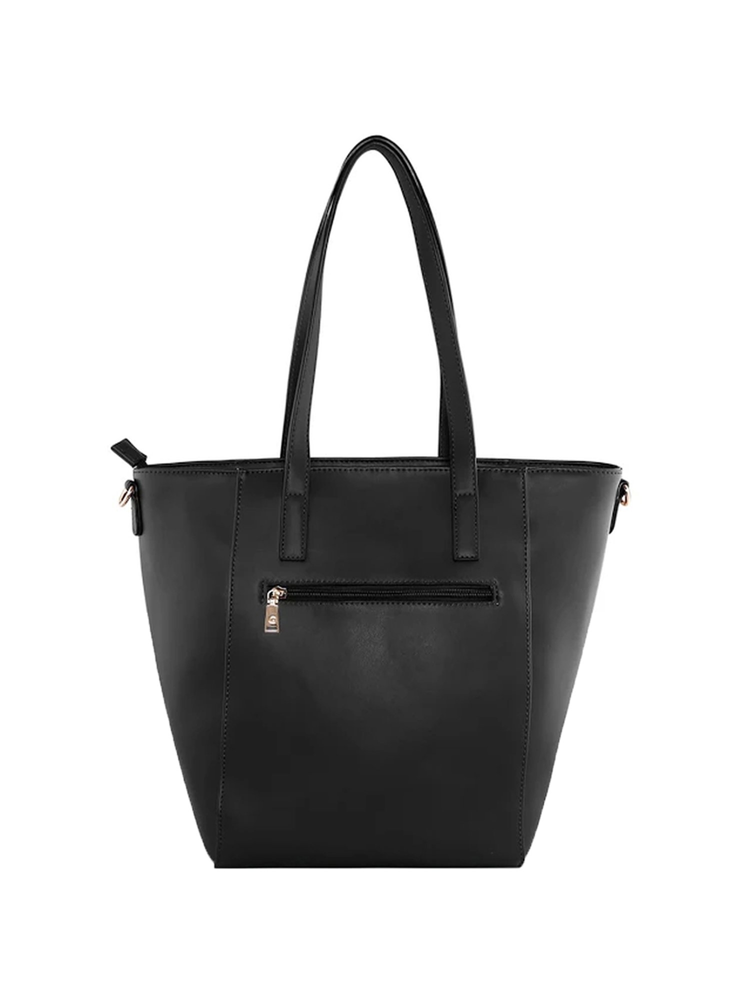 Giordano Blossoms 2020 Black Textured Medium Handbag