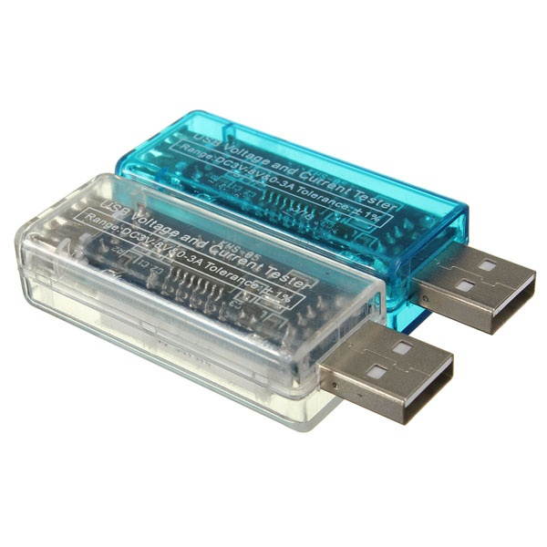 DC 3-7.5V 0-5A V2.0 USB Voltage Current Meter Detector Charger White