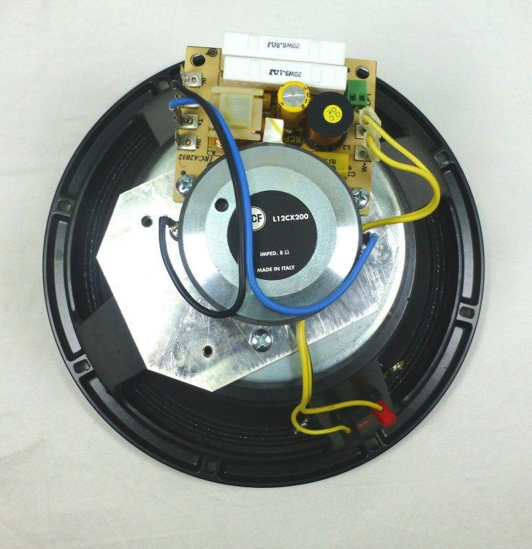 New !Original Vintage RCF L12 CX200 Two Way Loudspeaker W/ Crossover 8 Ohms.