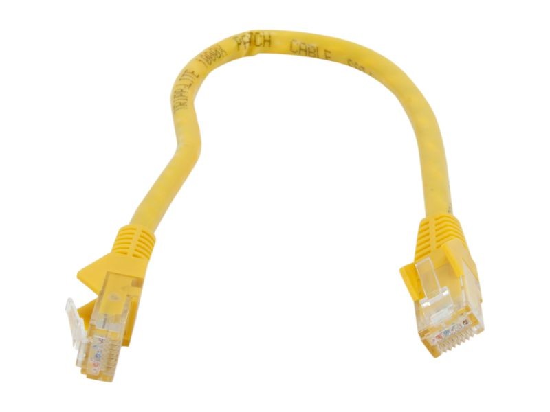 TRIPP LITE N201-001-YW 1 ft. (0.3m) Gigabit Snagless Molded Patch Cable