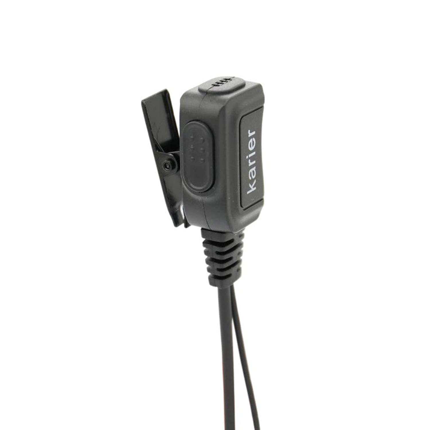 Karier 2 Pin Earpiece Headset with PTT Mic and Transparent Acoustic Tube for Kenwood Nexedge Hytera Puxing Wouxun Radio UV-82 UV-5R BF-F9 BF-888S TK260 TH-215 H-777 RT21 GT-3TP (5 Pack)