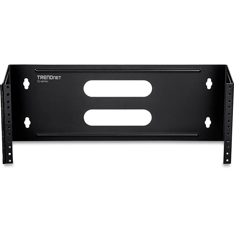 4U 19inch Hinged Wall Mount Bracket for Patch Panels and PDU Power Strips TCWP4U Supports EIA310 Steel Construction Use with  TCP24C6 TCP16C6 Patch Panels sold separately