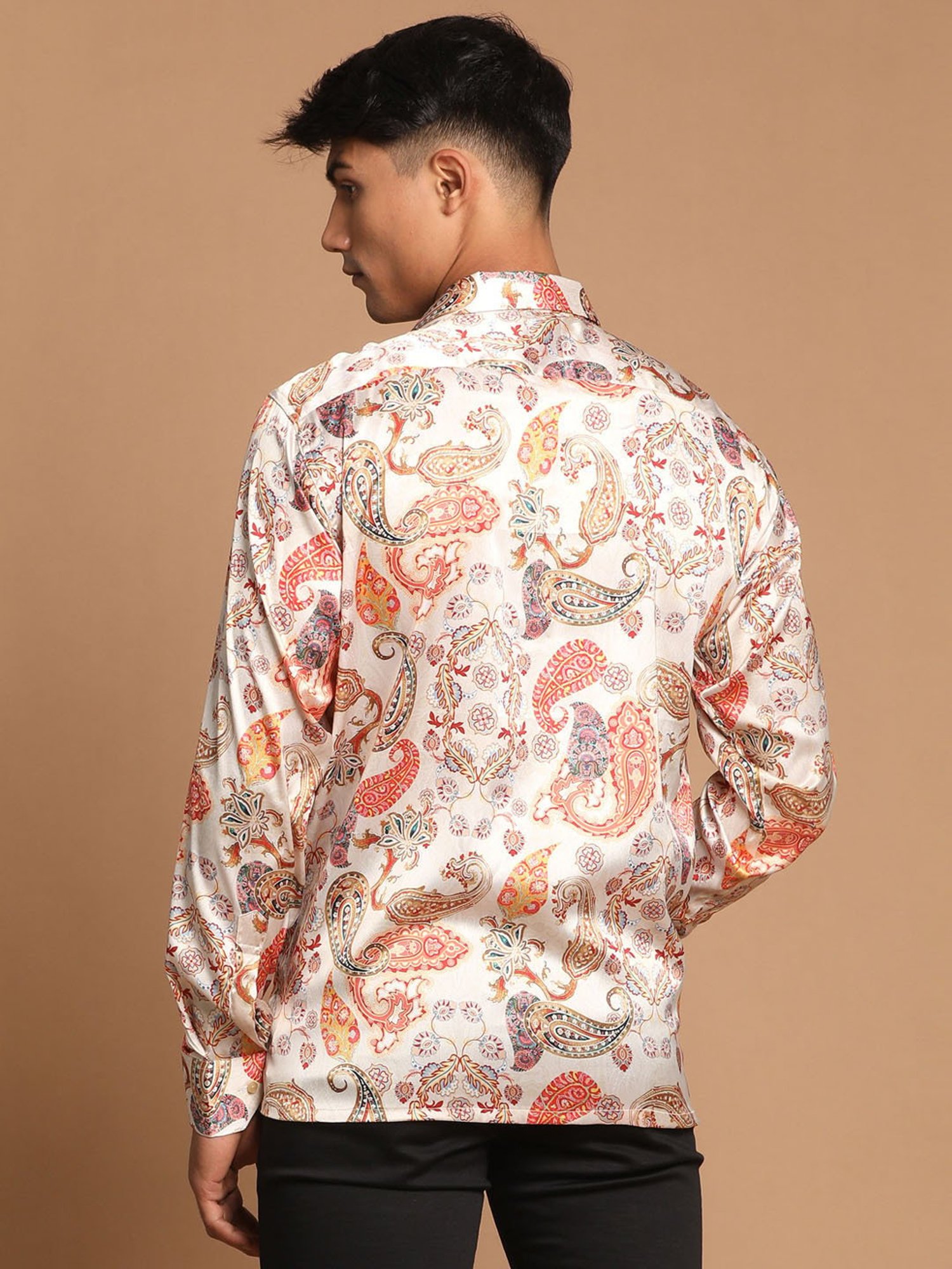 VASTRAMAY Multicolor Regular Fit Printed Shirt