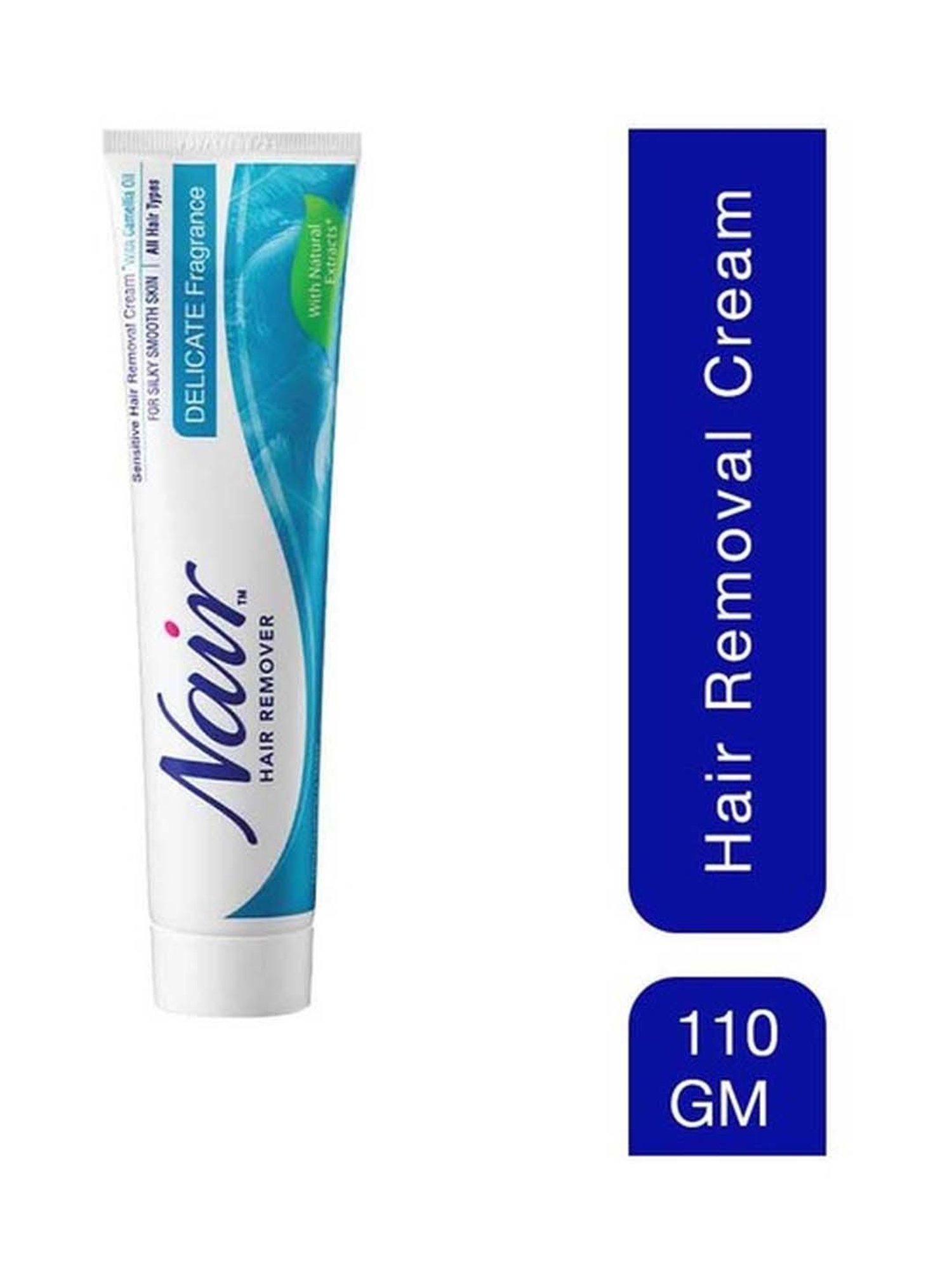NAIR Hair Remover Sensitive Hair Removal Cream - Delicate Fragrance - 110 gm