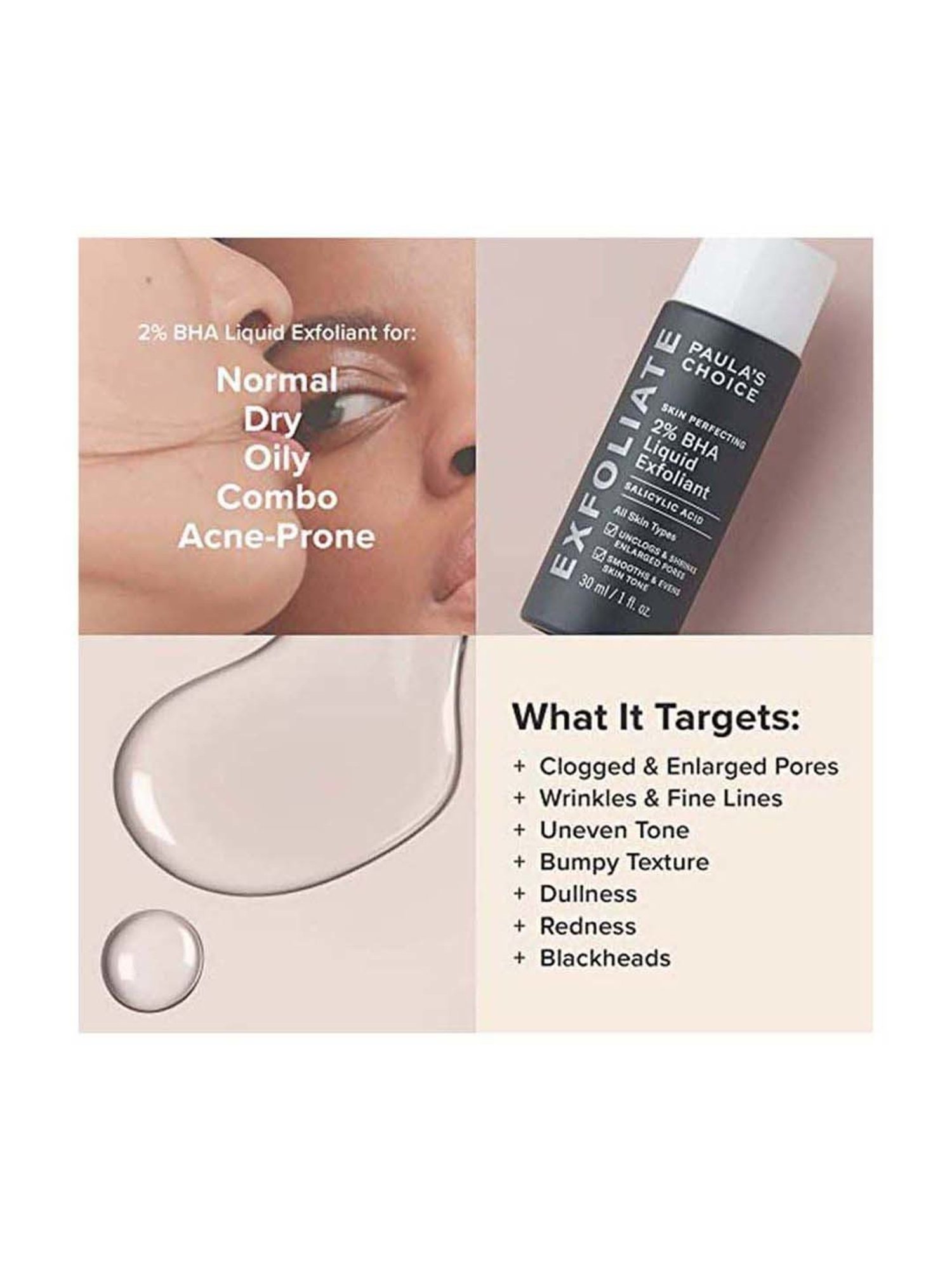 Paula's Choice-Skin Perfecting 2% BHA Liquid Salicylic Acid Exfoliant-Facial Exfoliant 30 ml