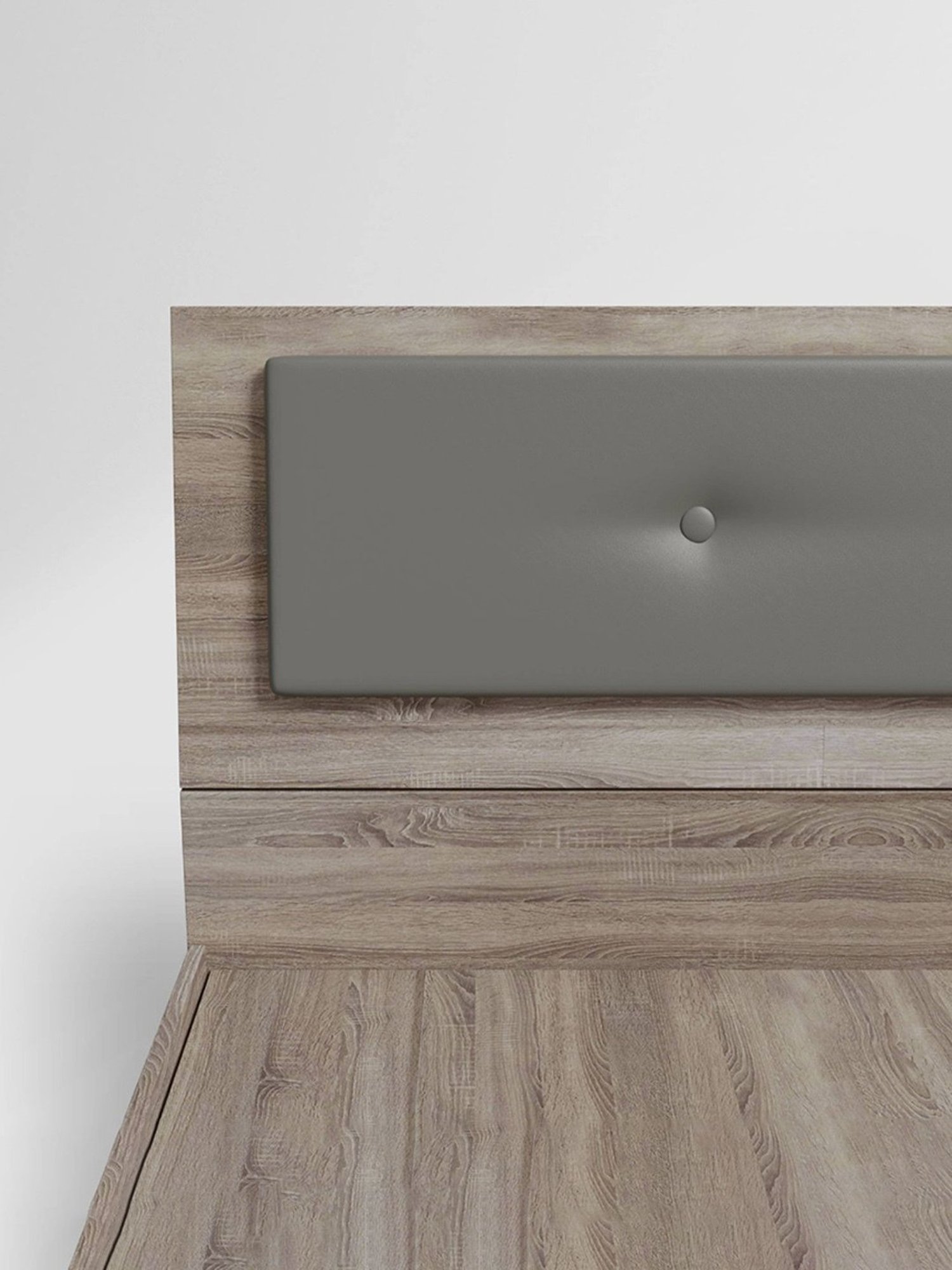 Godrej Interio Stud Sonoma Oak Engineered Wood Queen Bed