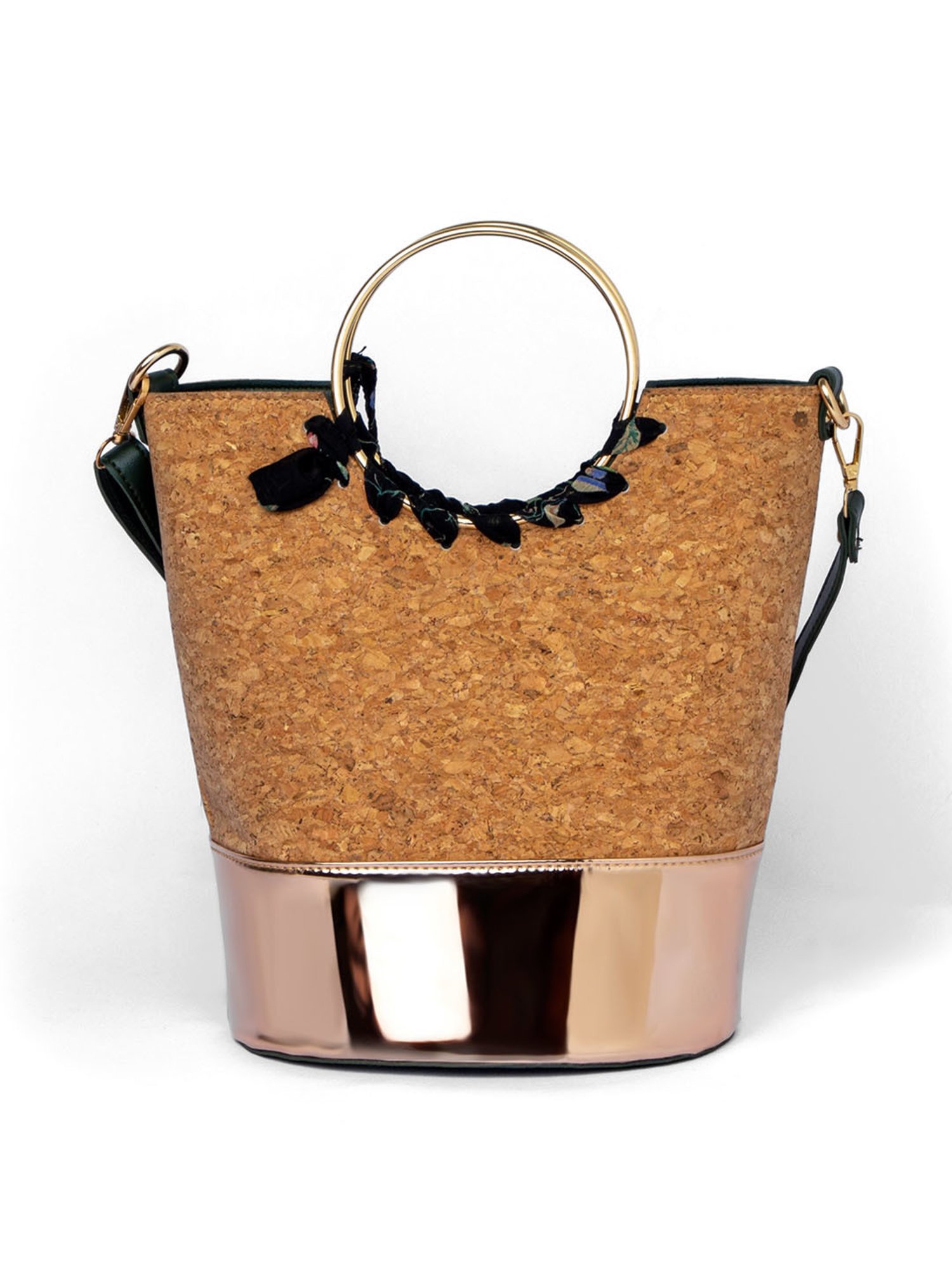 Modern Myth Multicolor Textured Medium Bucket Handbag