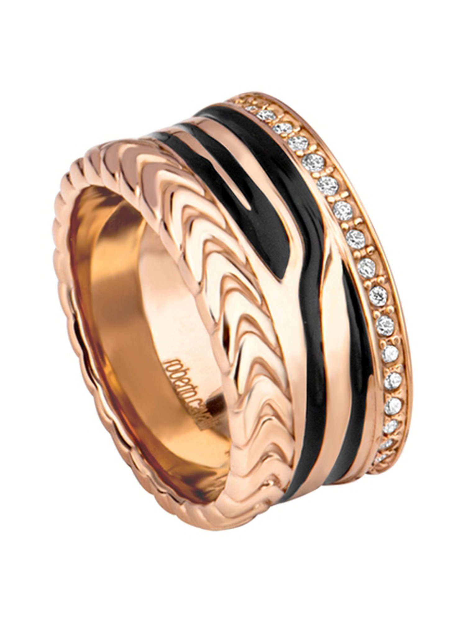 Roberto Cavalli Rose Gold RC Zebra Band - Set of 2