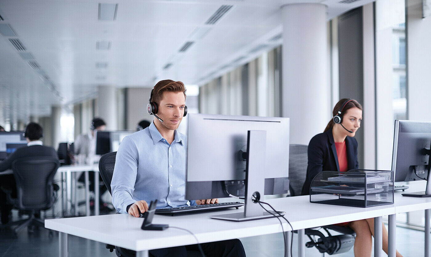 Jabra Evolve 75 UC Stereo Wireless Headset / Music Headphones open.box