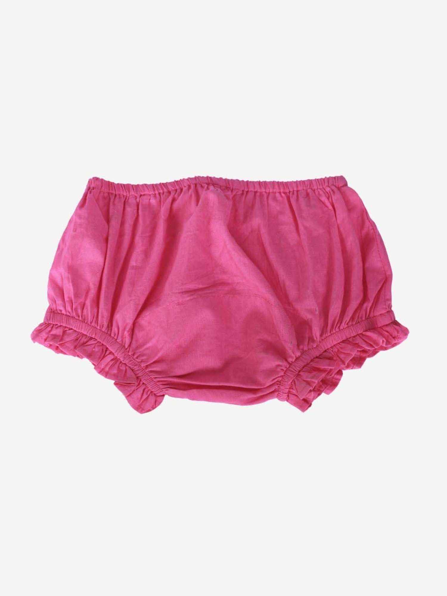 KidsDew Fuchsia Pink Applique Dress with Bloomer