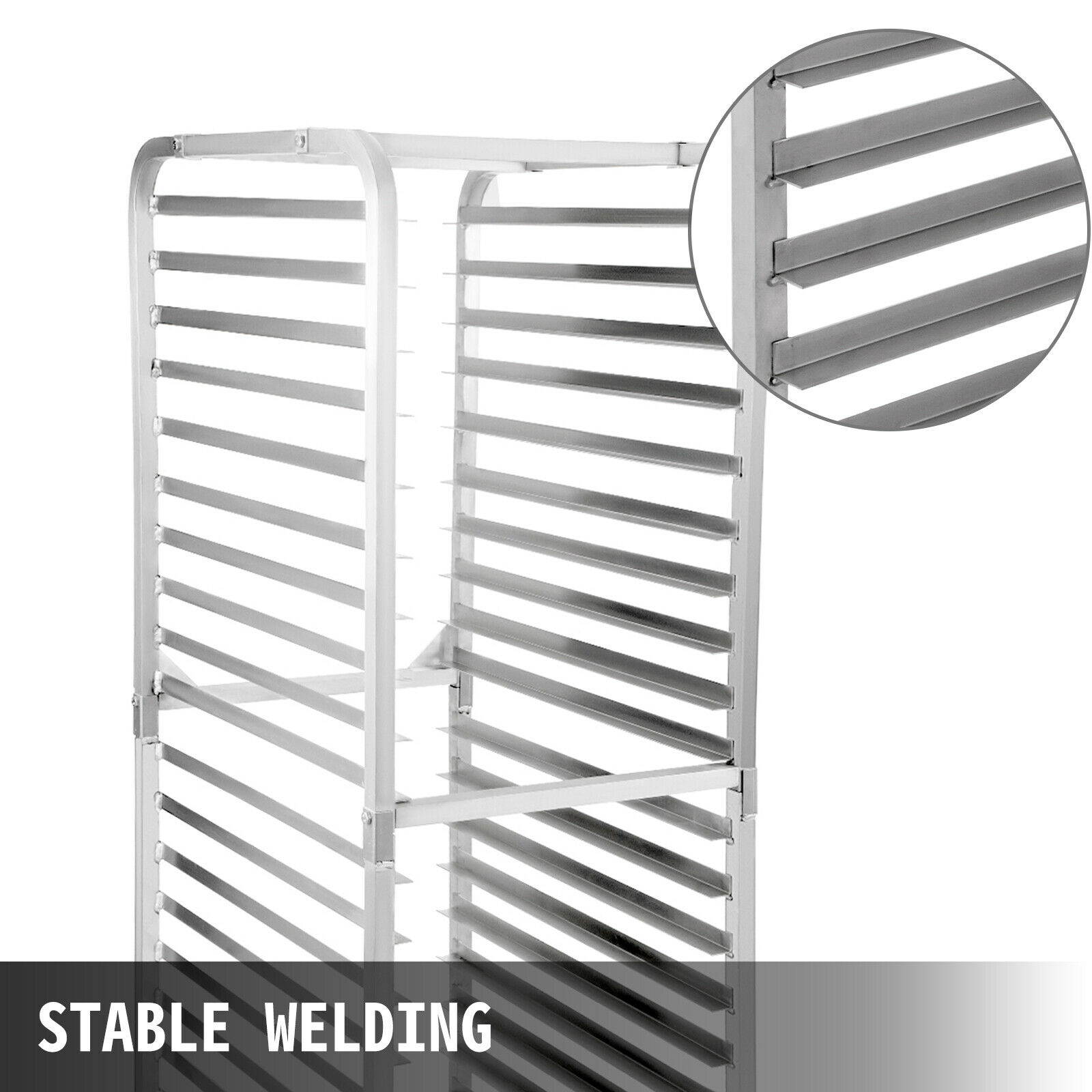 Bun Pan Rack Bakery Rack 20-Tier Aluminum Commercial Home Kitchen Cooling Rack