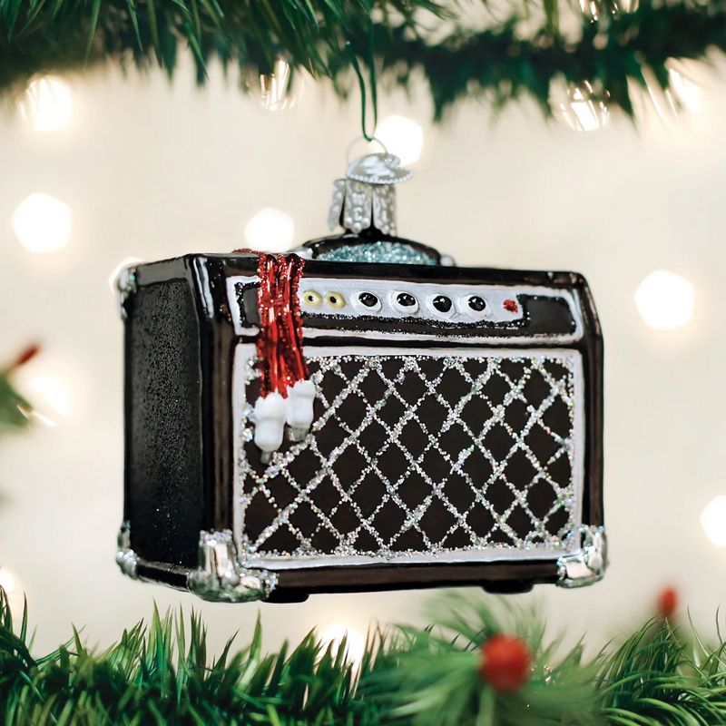 Old World Christmas 3.0" Guitar Amp Ornament Music Band  -  Tree Ornaments