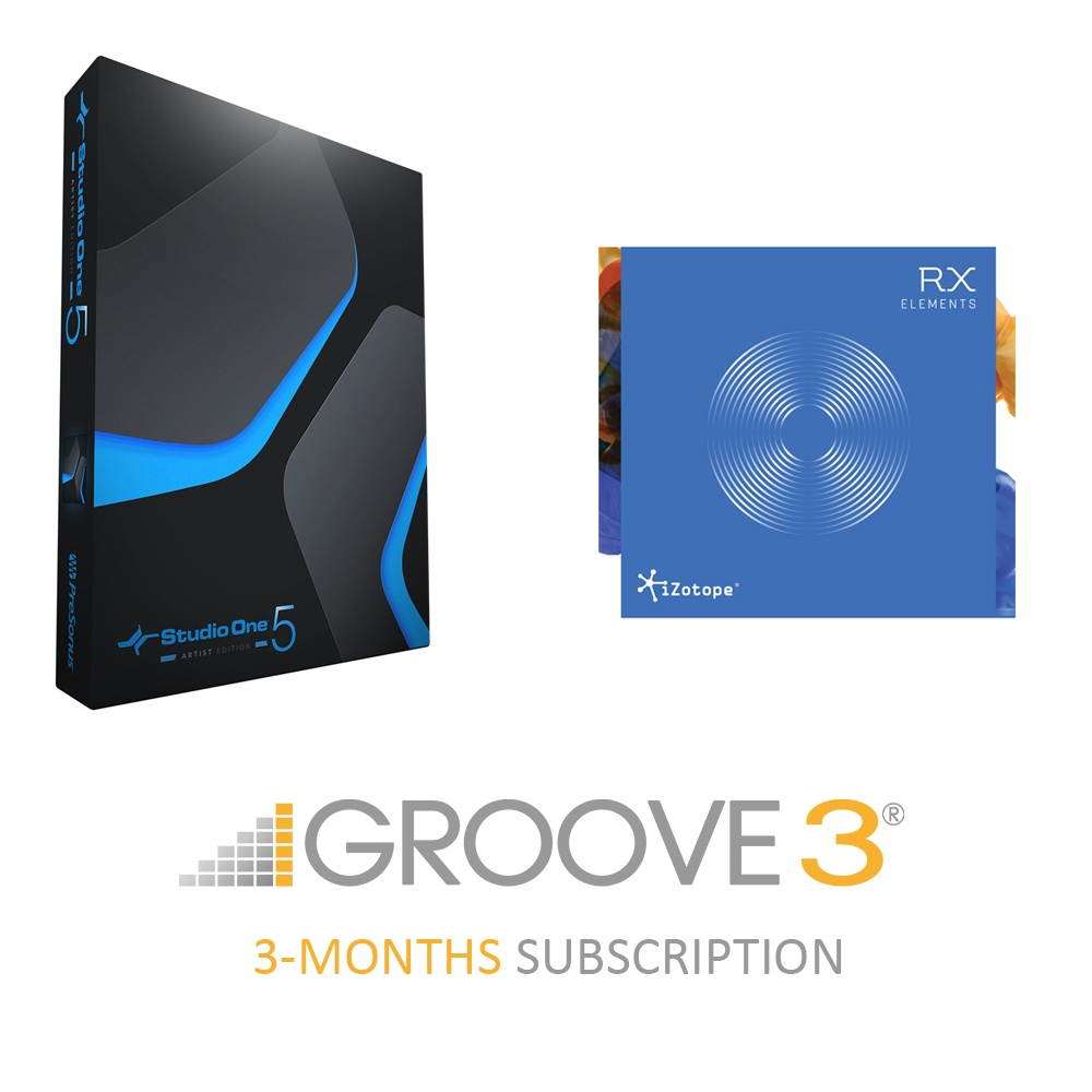 Blue Yeticaster Pro Broadcast Plus Pack Bundle with Presonus StudioOne 5 Artist DAW, iZotope RX Elements Plug-in and Groover 3 Tutorials 3-Month Subscription Plus Blue Lola Over-Ear Isolation Headphon