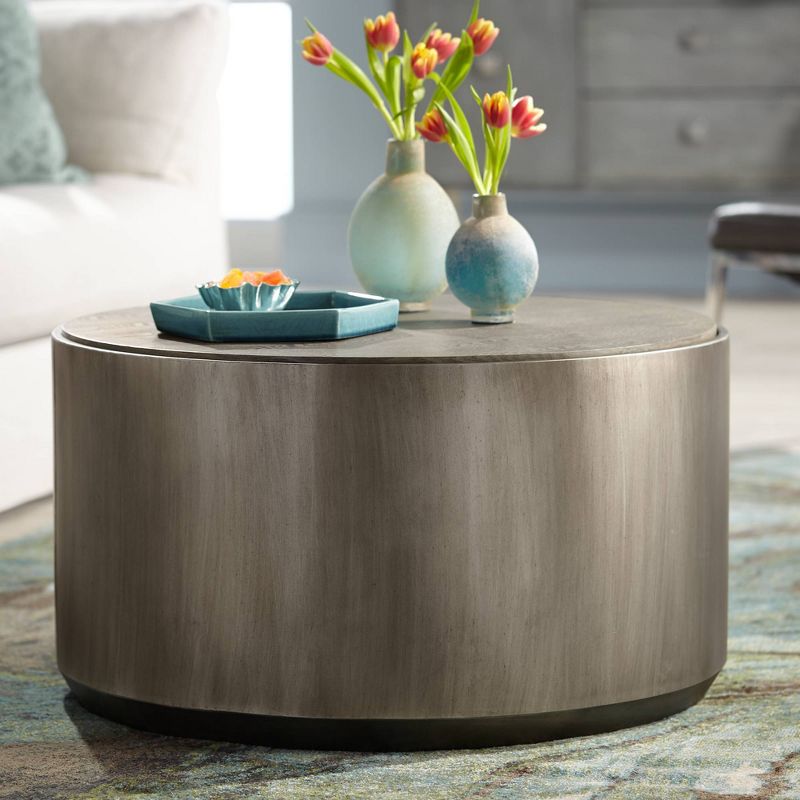 Crestview Collection 31" W  ide Trenton Round Cocktail Table