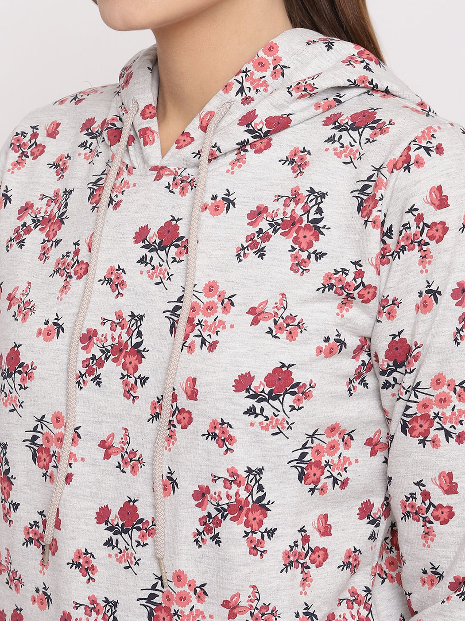 The Vanca Off White Hooded Sweatshirt