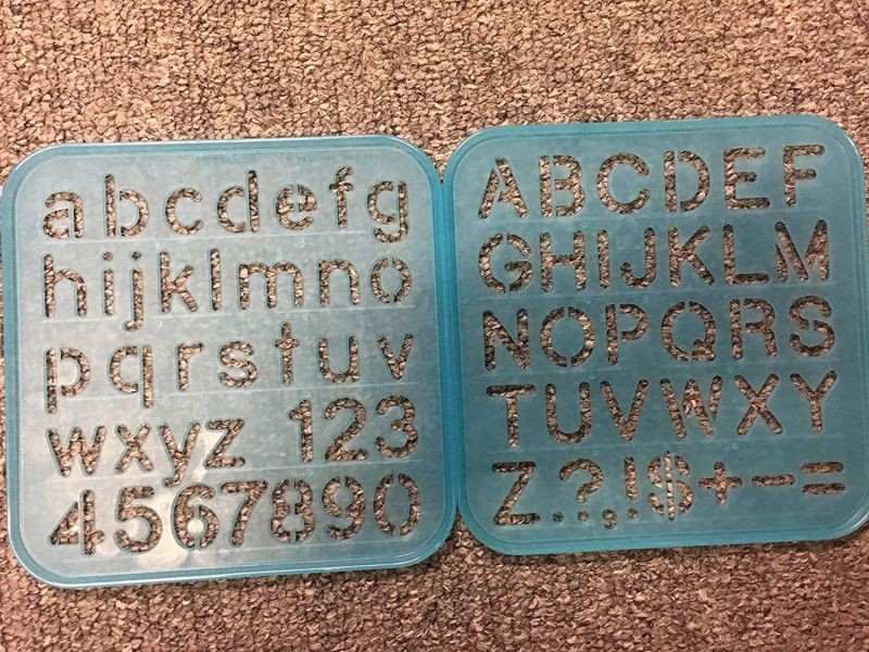 Tuppertoys Stencil Art Set 1987 Craft Hobby Toy