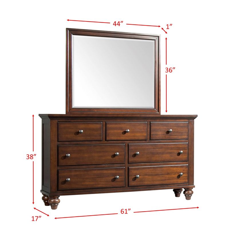 4pc King Channing Storage Bedroom Set Cherry - Picket House Furnishings